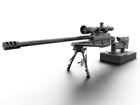 Tactical Elite Anti-Materiel Sniper Rifle - High Poly 3D Model