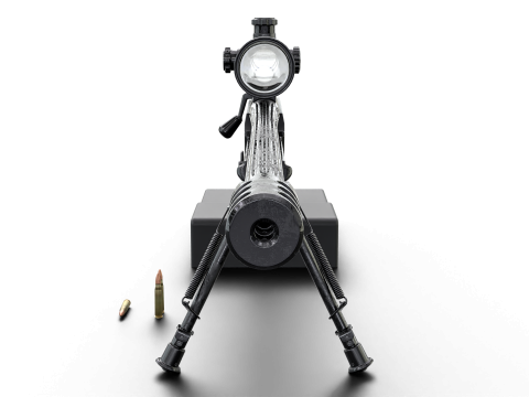 Tactical Elite Anti-Materiel Sniper Rifle - High Poly Model 3D