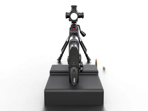 Fucile di precisione anti-materiale tattico Elite - High Poly Modello 3D