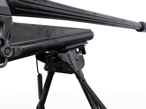 Tactical Elite Anti-Materiel Sniper Rifle - High Poly Model 3D