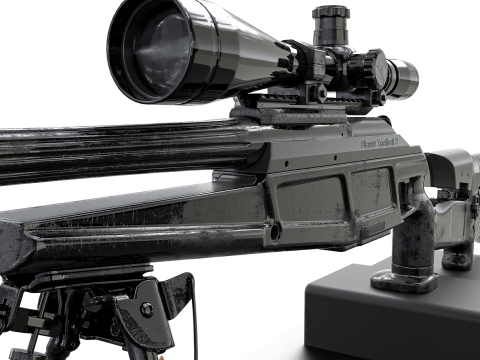 Tactical Elite Anti-Materiel Sniper Rifle - High Poly Model 3D