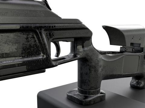 Tactical Elite Anti-Materiel Sniper Rifle - High Poly Model 3D