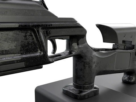 Fucile di precisione anti-materiale tattico Elite - High Poly Modello 3D