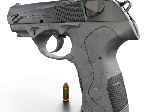 Beretta-Inspired Tactical Pistol Game Ready 3D 모델
