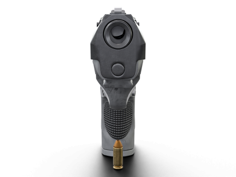 Beretta-Inspired Tactical Pistol Game Ready 3D 모델