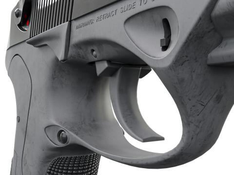 Beretta-Inspired Tactical Pistol Game Ready 3D 모델