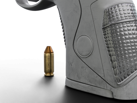 Beretta-Inspired Tactical Pistol Game Ready 3D 모델