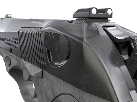 Beretta-Inspired Tactical Pistol Game Ready 3D 모델