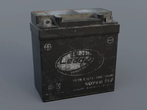 自動車用バッテリー 3Dモデル