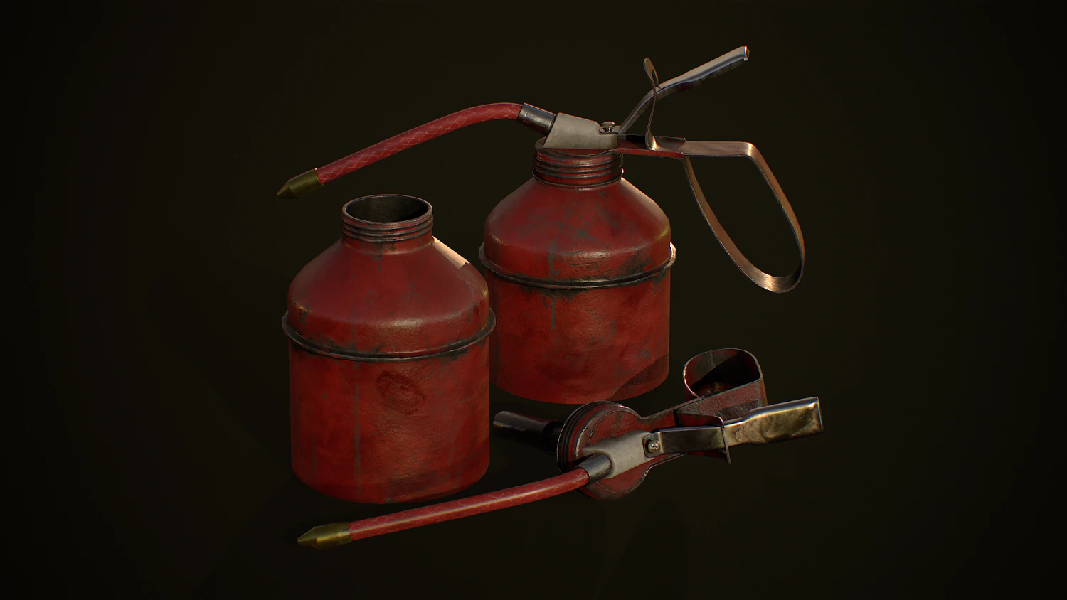 Industrial Small Oil Cane 3D Model .c4d .max .obj .3ds .fbx .stl .blend 