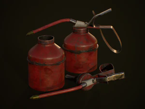 औद्योगिक लघु तेल गन्ना 3D मॉडल