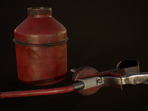Industrial Small Oil Cane Modello 3D