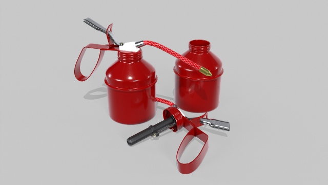 Industrial Small Oil Cane A01 Modelo 3D .c4d .max .obj .3ds .fbx .stl .blend 