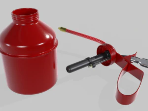 Industrial Small Oil Cane A01 3D Model