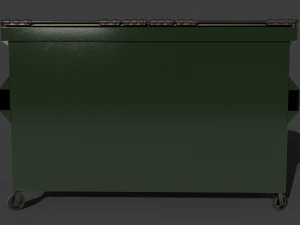 Industrial Garbage Dumpster 3D Model