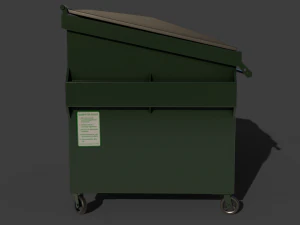 Industrial Garbage Dumpster 3D Model