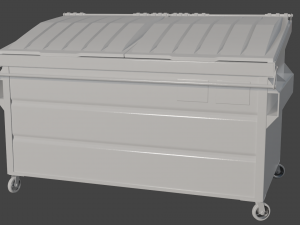 Industrial Garbage Dumpster Modello 3D