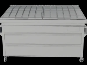 Industrial Garbage Dumpster 3D Model