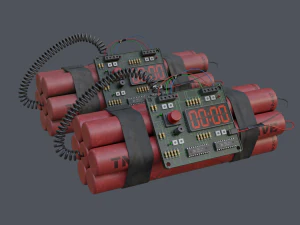 Цифрова бомба уповільненої дії 3D Модель