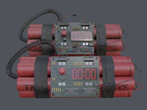 Digital Time Bomb Modelo 3D
