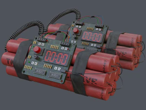 Цифрова бомба уповільненої дії 3D Модель