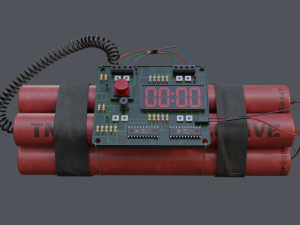 Digital Time Bomb Modelo 3D