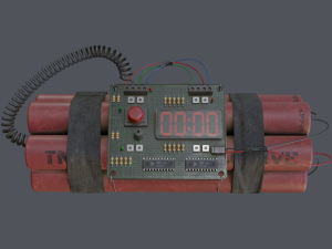 Digital Time Bomb Modelo 3D
