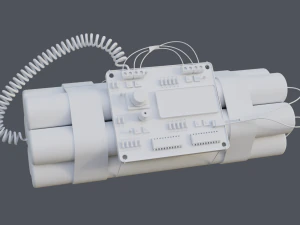 Цифрова бомба уповільненої дії 3D Модель