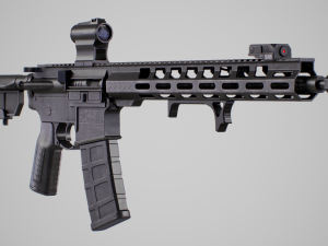AR15 Assault Rifle 3D Model
