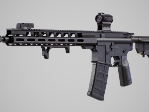 AR15 Assault Rifle 3D Model