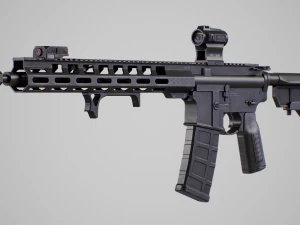 AR15 Assault Rifle 3D Model