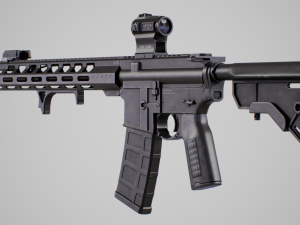 AR15 Assault Rifle 3D Model