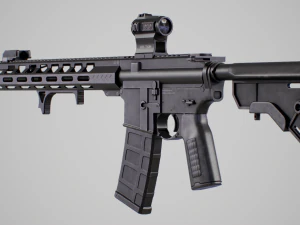 AR15 Assault Rifle 3D Model