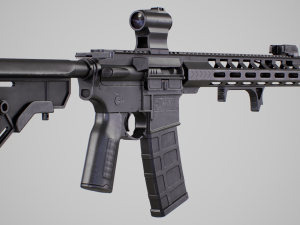 AR15 Assault Rifle 3D Model