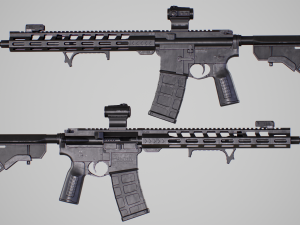 AR15 Assault Rifle 3D Model