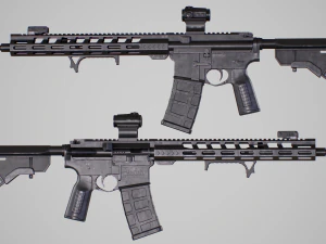 AR15 Assault Rifle 3D Model