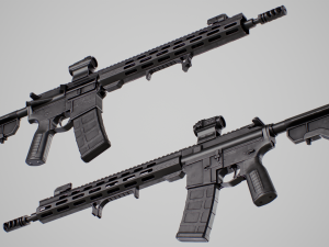 AR15 Assault Rifle 3D Model