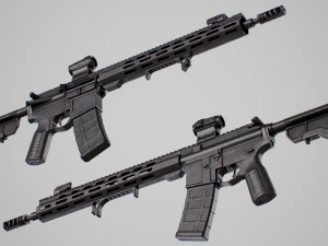 AR15 Assault Rifle 3D Model