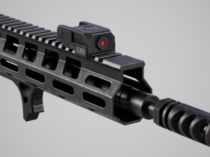 AR15 Assault Rifle 3D Model