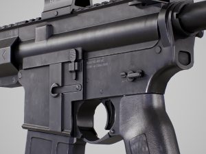 AR15 Assault Rifle 3D Model