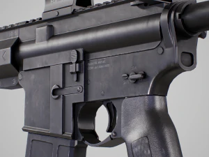 AR15 Assault Rifle 3D Model