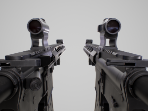 AR15 Assault Rifle 3D Model