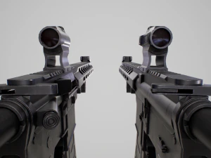AR15 Assault Rifle 3D Model