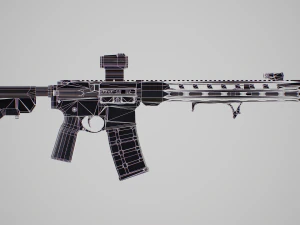 AR15 Assault Rifle 3D Model