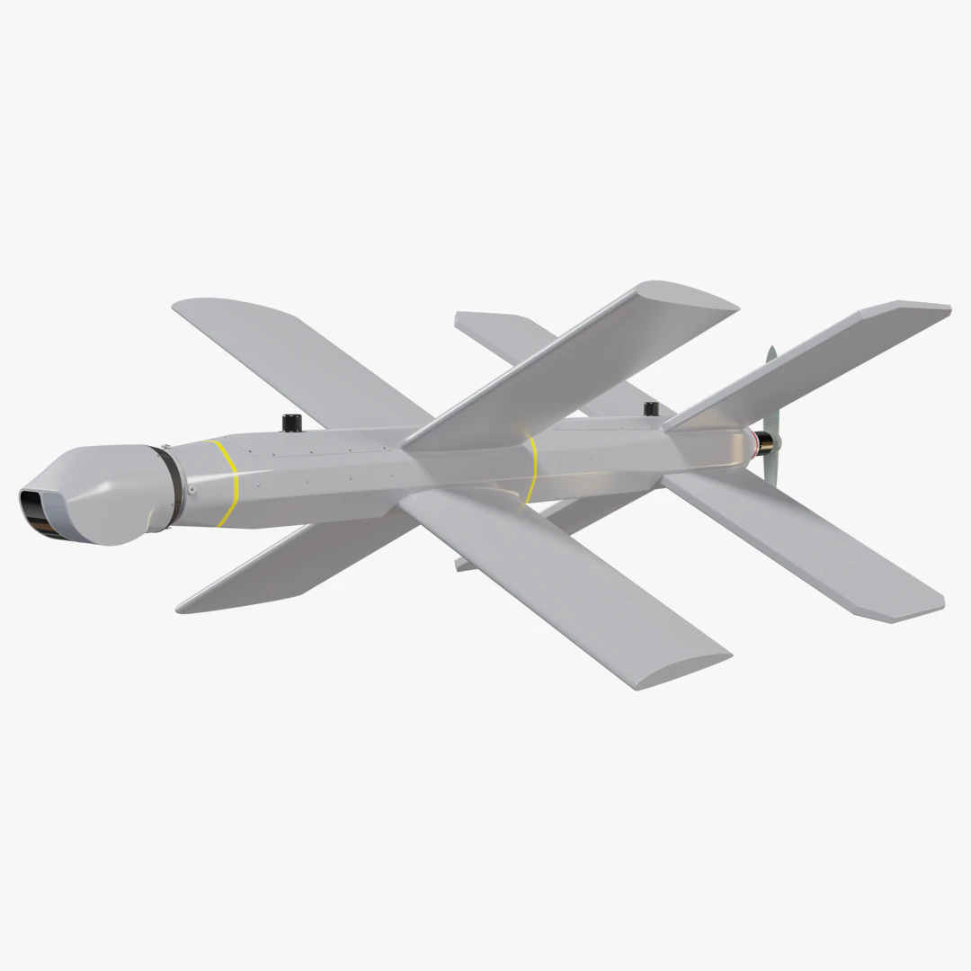 Lancet Drone High Poly 3D Model .c4d .max .obj .3ds .fbx .stl .blend