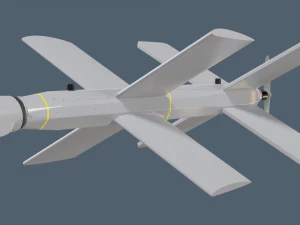 Lancet Drone High Poly 3D Model