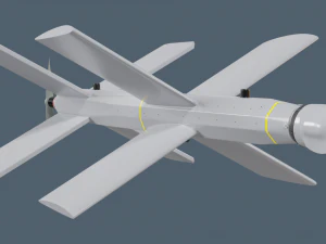 Lancet Drone High Poly 3D Model