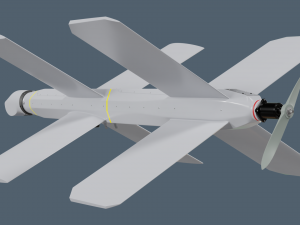 Lancet Drone High Poly 3D 모델