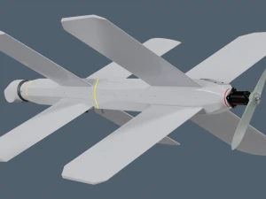 Lancet Drone High Poly 3D Model