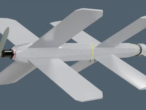 Lancet Drone High Poly 3D Model